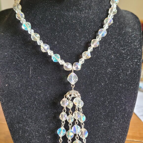 Repurposed Vintage Jewelry Cameo on Hand Crafted Crochet Boho / Goth Choker Neck - Picture 4 of 4